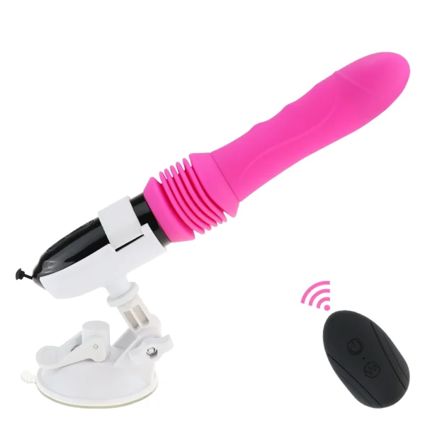 Sex Machine automatique – Gode vibrant rétractable avec mouvements de va-et-vient – Stimulation vaginale et point G – Image 9