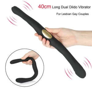 Double gode vibrant – Stimulateur vaginal, anal, clitoridien et prostatique – Sextoy pour femmes & lesbiennes