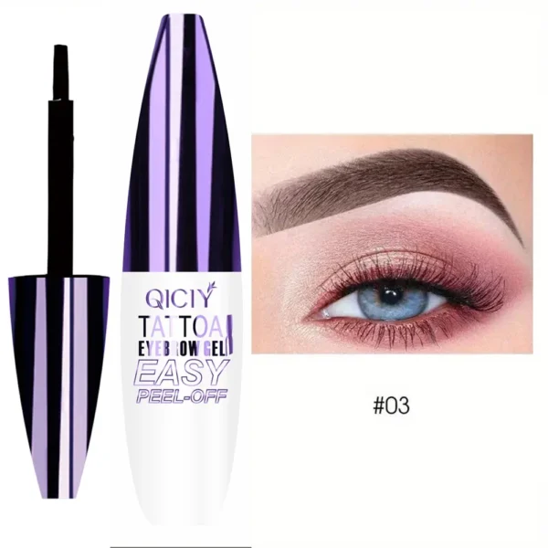 Gel tatouage sourcils peel-off – Tenue 3 jours, waterproof & anti-transfert – Maquillage longue durée – Image 4