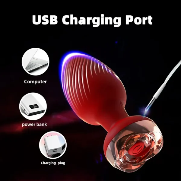 Plug anal vibrant avec télécommande – 10 modes – Stimulateur prostate & sex toy anal pour homme, femme et couple gay – Image 5