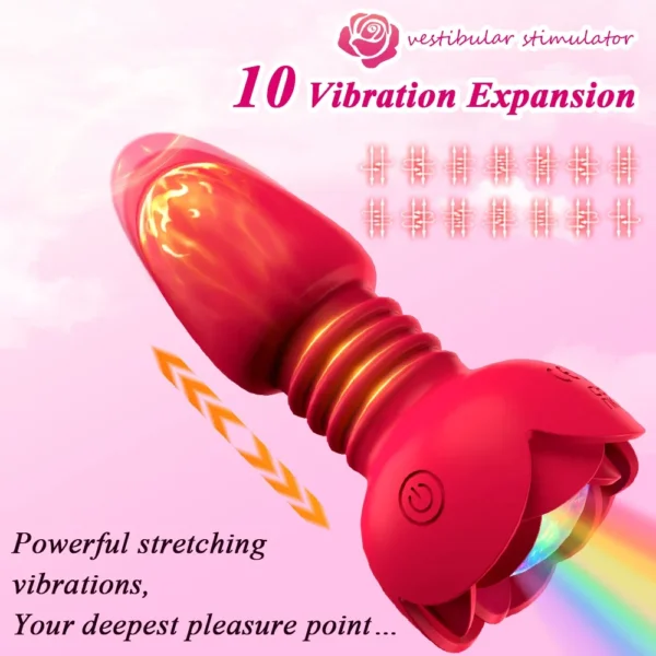 Plug anal télescopique avec télécommande – Masseur prostatique vibrant unisexe – Sextoy pour homme, femme et couple gay – Image 8