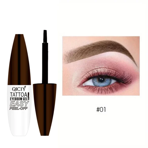 Gel tatouage sourcils peel-off – Tenue 3 jours, waterproof & anti-transfert – Maquillage longue durée – Image 9