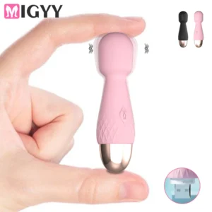 Mini Vibromasseur Magic Wand – Stimulateur clitoridien, point G & AV Stick – Sextoy pour femmes