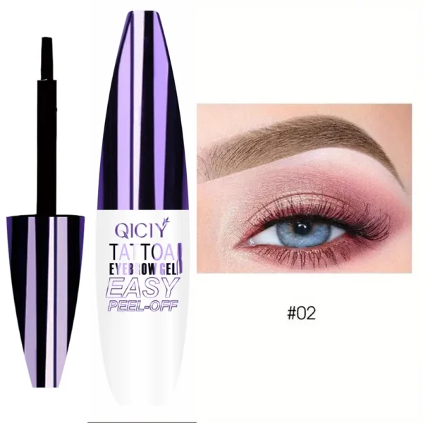 Gel tatouage sourcils peel-off – Tenue 3 jours, waterproof & anti-transfert – Maquillage longue durée – Image 5