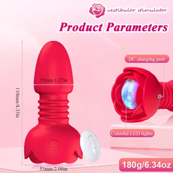Plug anal télescopique avec télécommande – Masseur prostatique vibrant unisexe – Sextoy pour homme, femme et couple gay – Image 5