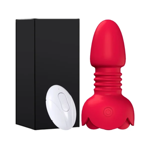Plug anal télescopique avec télécommande – Masseur prostatique vibrant unisexe – Sextoy pour homme, femme et couple gay – Image 6