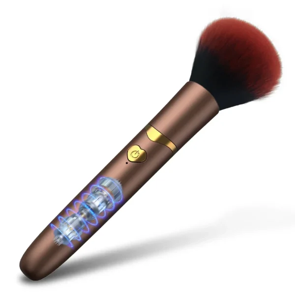 Vibromasseur discret en forme de pinceau – Stimulateur clitoris, point G & mamelons – Rechargeable & silencieux – Image 3