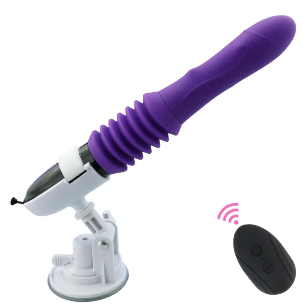 Sex Machine automatique – Gode vibrant rétractable avec mouvements de va-et-vient – Stimulation vaginale et point G – Image 13
