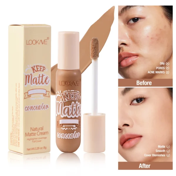 Correcteur liquide 6 teintes – Anticernes, anti-imperfections, fond de teint couvrant & hydratant – Image 6