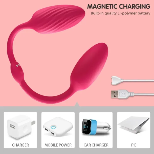 Double vibromasseur anal et vaginal – Stimulateur point G, clitoris et plug anal – Oeufs vibrants portables pour couples – Image 5