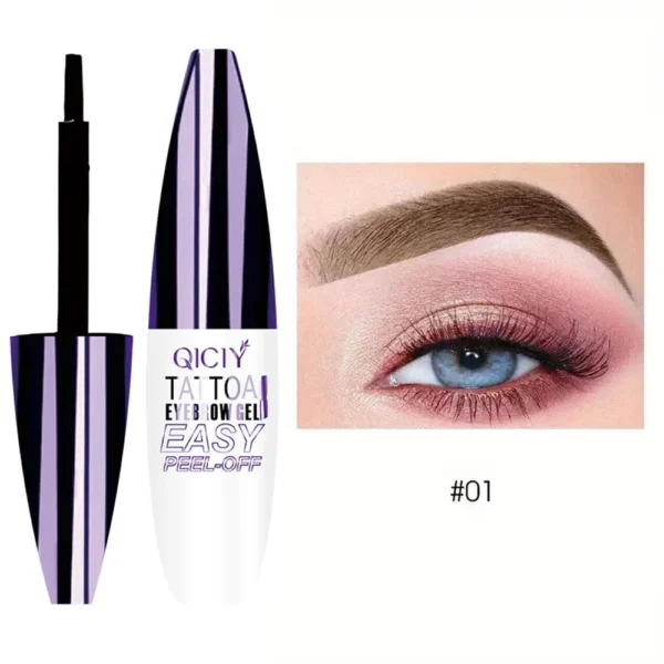Gel tatouage sourcils peel-off – Tenue 3 jours, waterproof & anti-transfert – Maquillage longue durée – Image 6