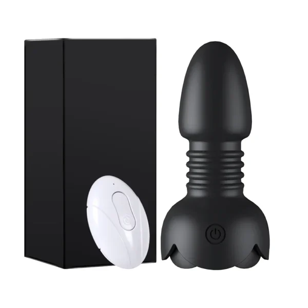 Plug anal télescopique avec télécommande – Masseur prostatique vibrant unisexe – Sextoy pour homme, femme et couple gay – Image 7