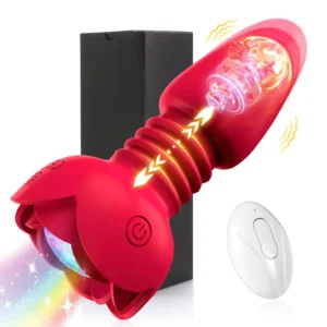 Plug anal télescopique avec télécommande – Masseur prostatique vibrant unisexe – Sextoy pour homme, femme et couple gay