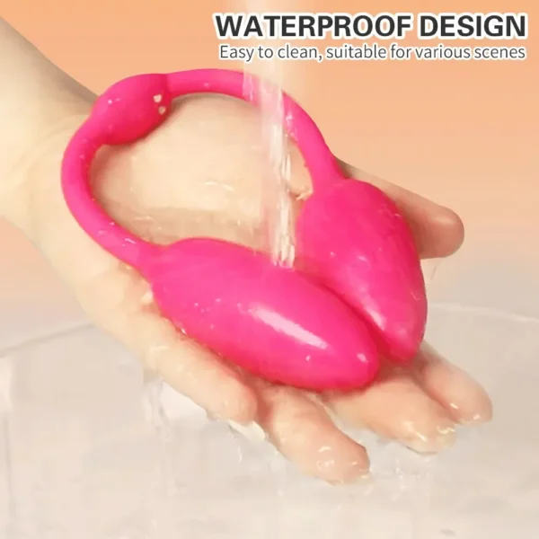 Double vibromasseur anal et vaginal – Stimulateur point G, clitoris et plug anal – Oeufs vibrants portables pour couples – Image 4