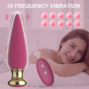 Plug anal vibrant avec télécommande – 10 modes de vibration – Stimulateur prostate & sex toy pour couples