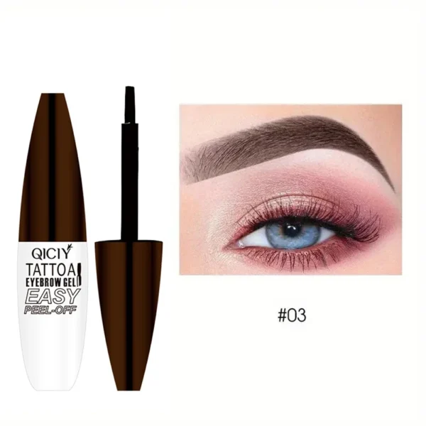 Gel tatouage sourcils peel-off – Tenue 3 jours, waterproof & anti-transfert – Maquillage longue durée – Image 7